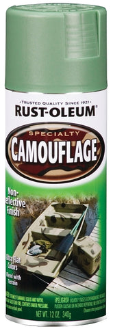 Specialty 1920830 Camouflage Spray Paint, Ultra Flat, Army Green, 12 oz, Can